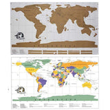 Personalized Travel Scratch Off World Map Poster