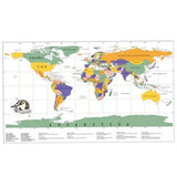 Personalized Travel Scratch Off World Map Poster