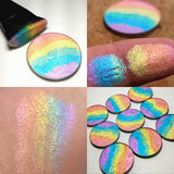 Rainbow Shimmer Highlighter Makeup