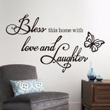 Bless This Home  Vinyl Wall Decal