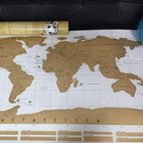 Personalized Travel Scratch Off World Map Poster